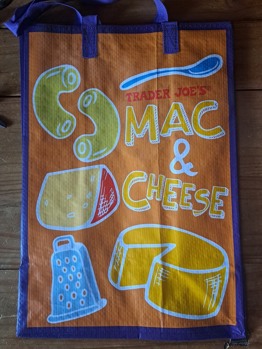 🛍️ Two Trader Joe's Comfort Food Reusable Shopping Bags Totes Summer 2025 NWOT - Picture 2 of 11
